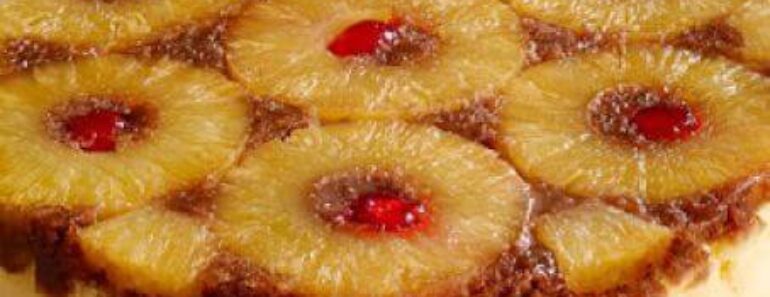 Pineapple Upside-Down Cheesecake