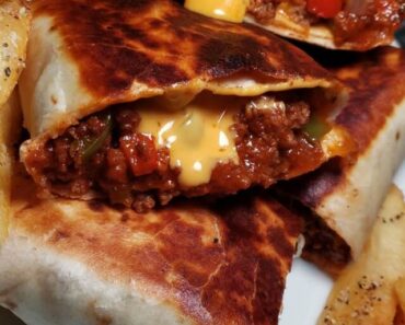 Sloppy Joe Grilled Burritos