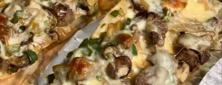 Philly Cheesesteak Cheesy Bread