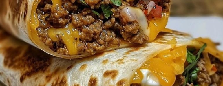 Nacho Cheese Beef Wrap