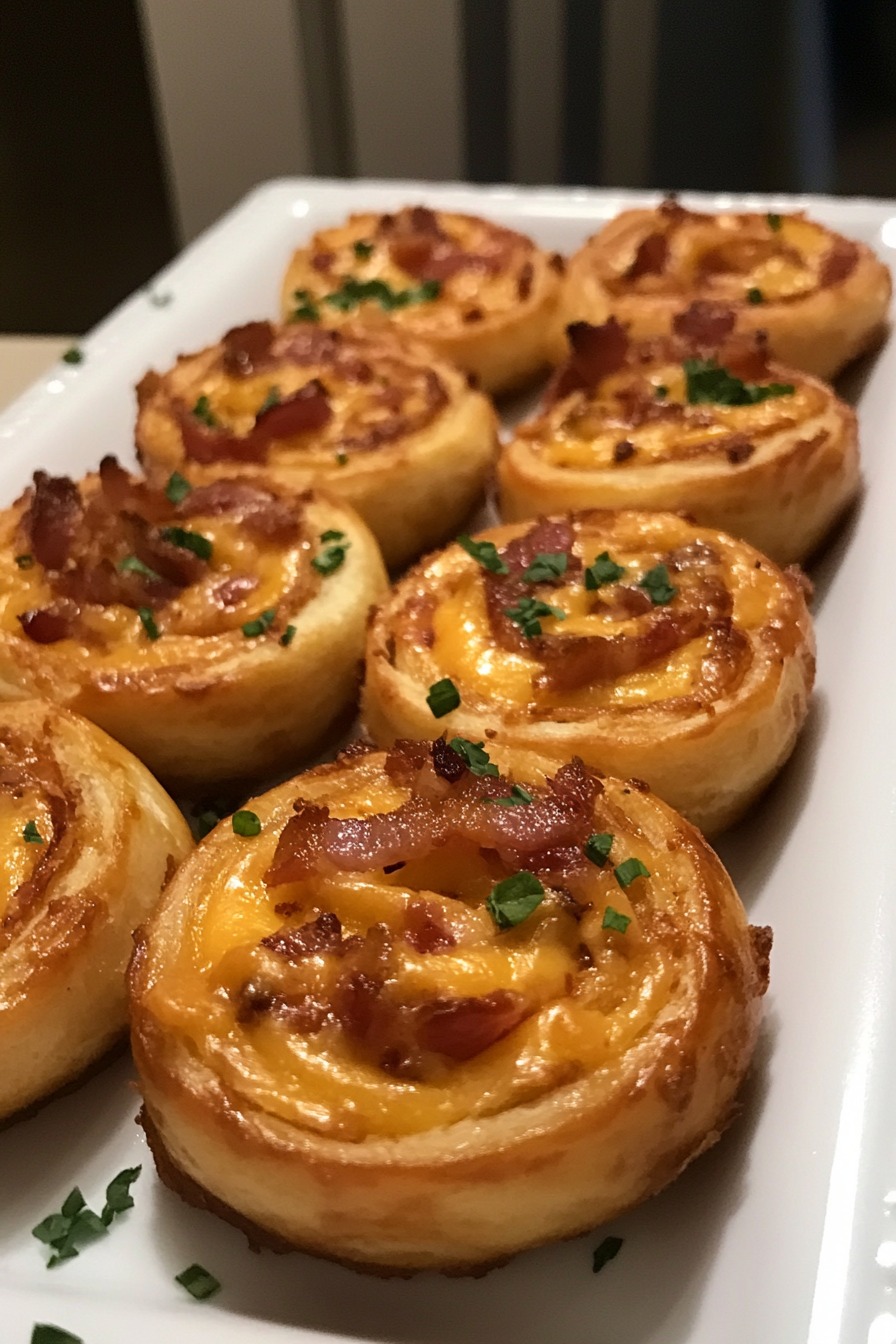 Bacon Cheddar Ranch Pinwheels