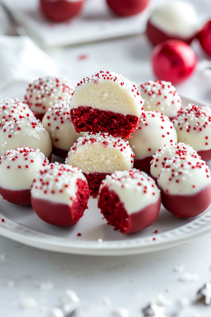 Red Velvet Cheesecake Balls