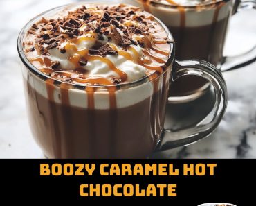 Boozy Caramel Hot Chocolate